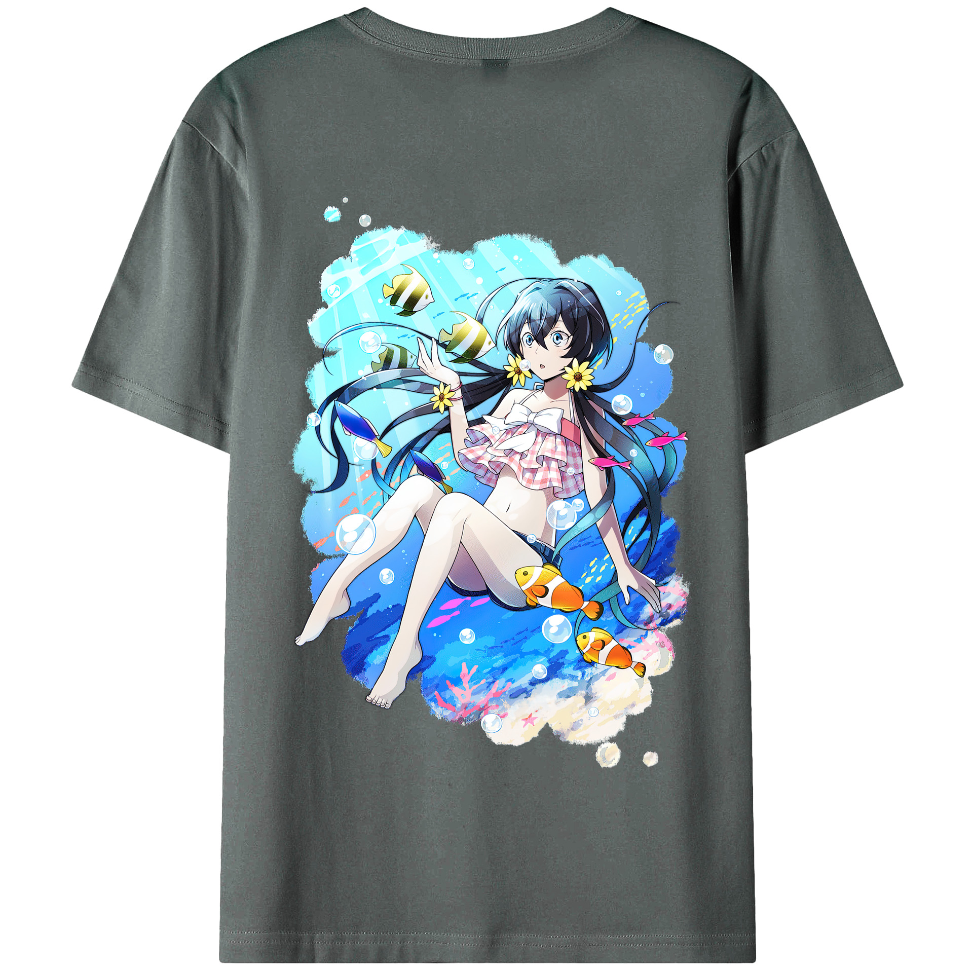 （画像用） 文豪ストレイドッグス Bungo Stray Dogs 綿100％半袖Tシャツ（背面プリント）